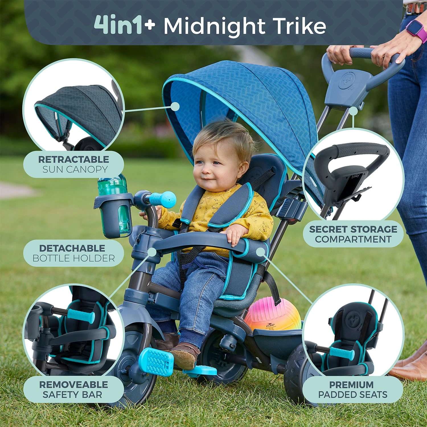 TP Trike 4 In 1+ Midnight 2 TP Trike 4 In 1+ Midnight - Image 2