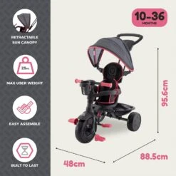 TP Trike 4 In 1+ Pink Dusk -TP Playworld Cheap Store 5 3a163aa3 1fd3 4d43 acb2 030782d6462e