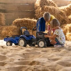 Falk New Holland Tractor With Trailer And Opening Bonnet 9 Falk New Holland Tractor With Trailer And Opening Bonnet -TP Playworld Cheap Store F3080AB 3