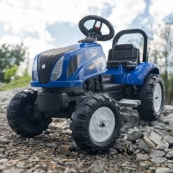 Falk New Holland Tractor With Trailer And Opening Bonnet 10 Falk New Holland Tractor With Trailer And Opening Bonnet -TP Playworld Cheap Store F3080AB 4