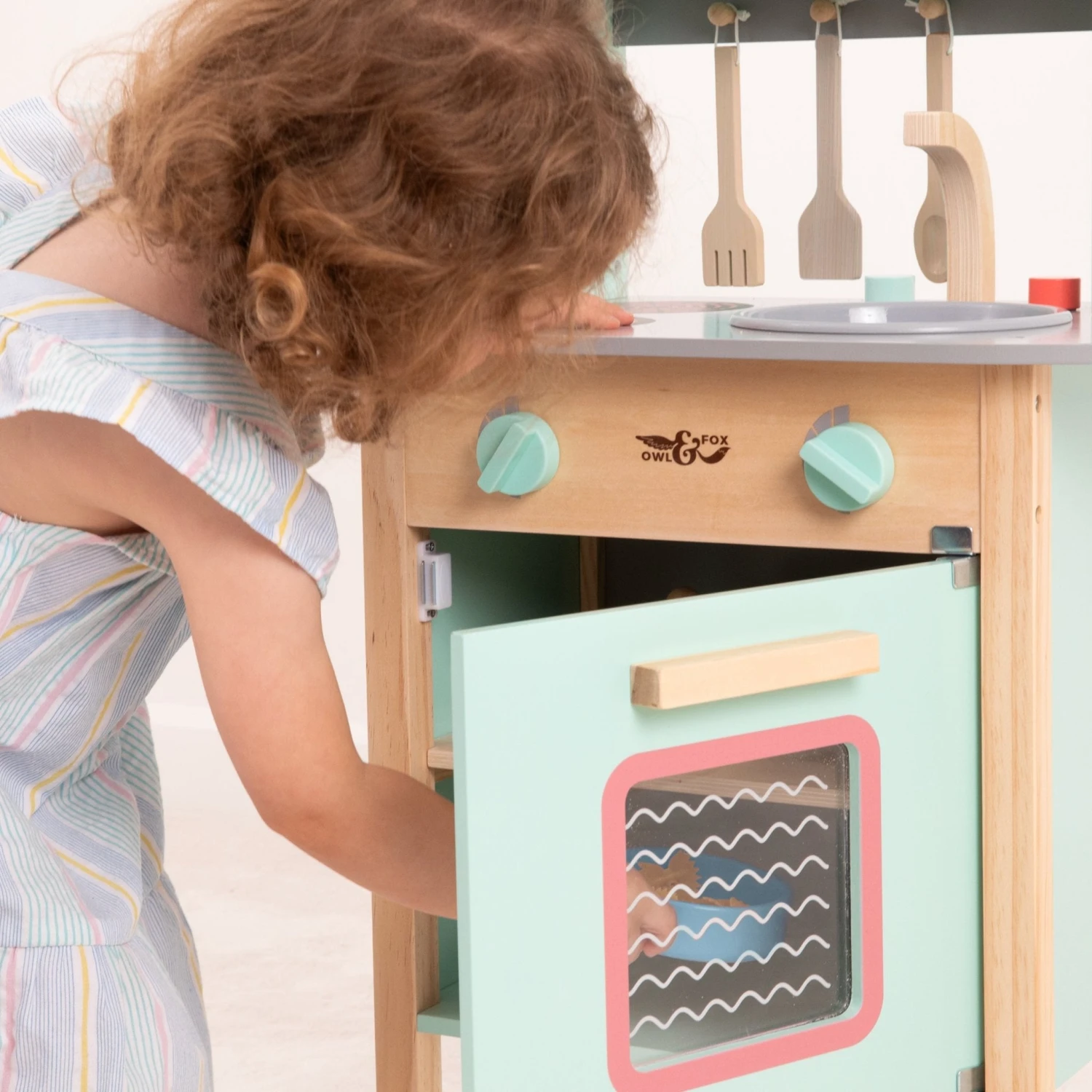 Owl & Fox Wooden Early Years Kitchen Set, Toaster Set & Coffee Machine - FSC<sup>®</sup> Certified 10 Owl & Fox Wooden Early Years Kitchen Set, Toaster Set & Coffee Machine - FSC<sup>®</sup> Certified - Image 10