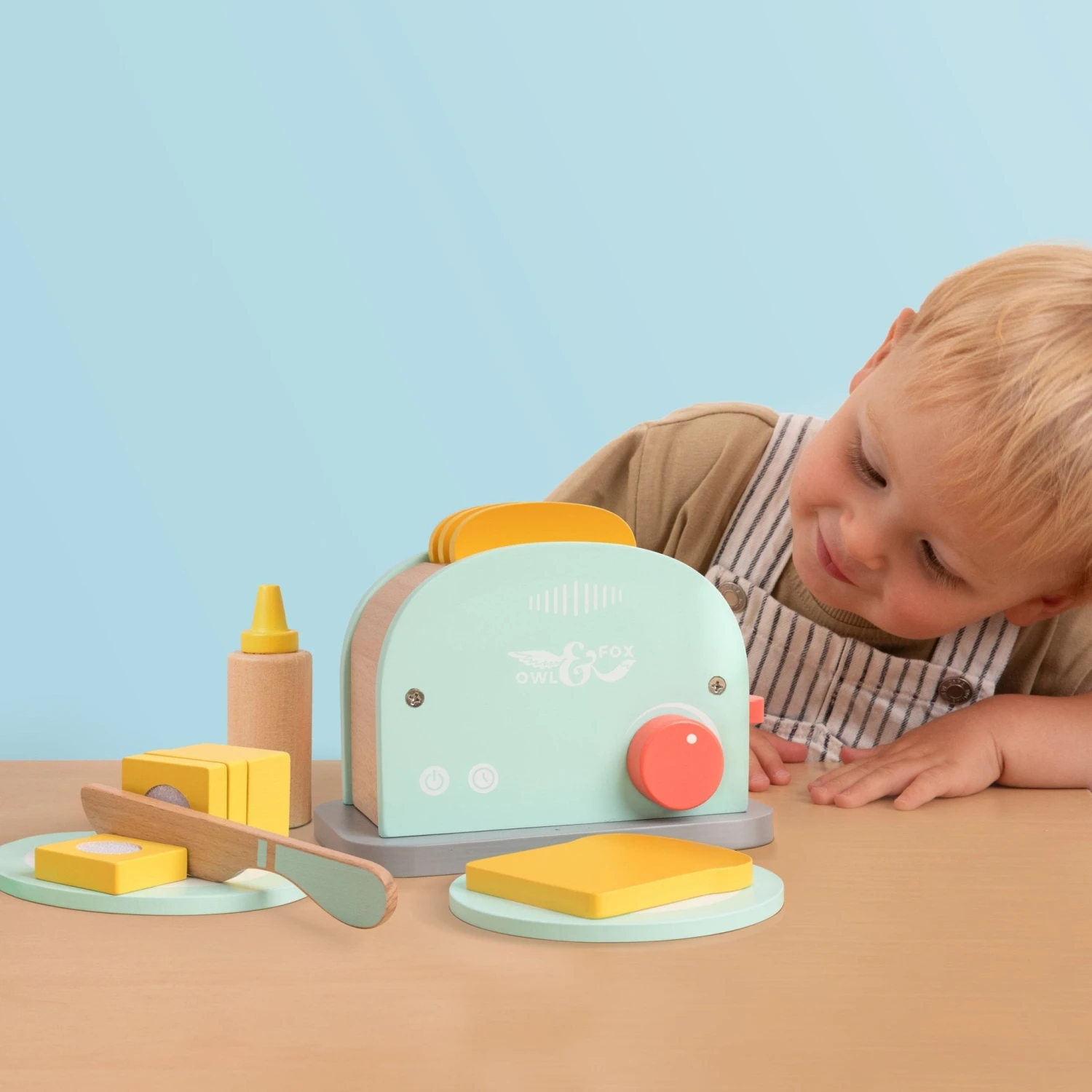 Owl & Fox Wooden Early Years Kitchen Set, Toaster Set & Coffee Machine - FSC<sup>®</sup> Certified 9 Owl & Fox Wooden Early Years Kitchen Set, Toaster Set & Coffee Machine - FSC<sup>®</sup> Certified - Image 9