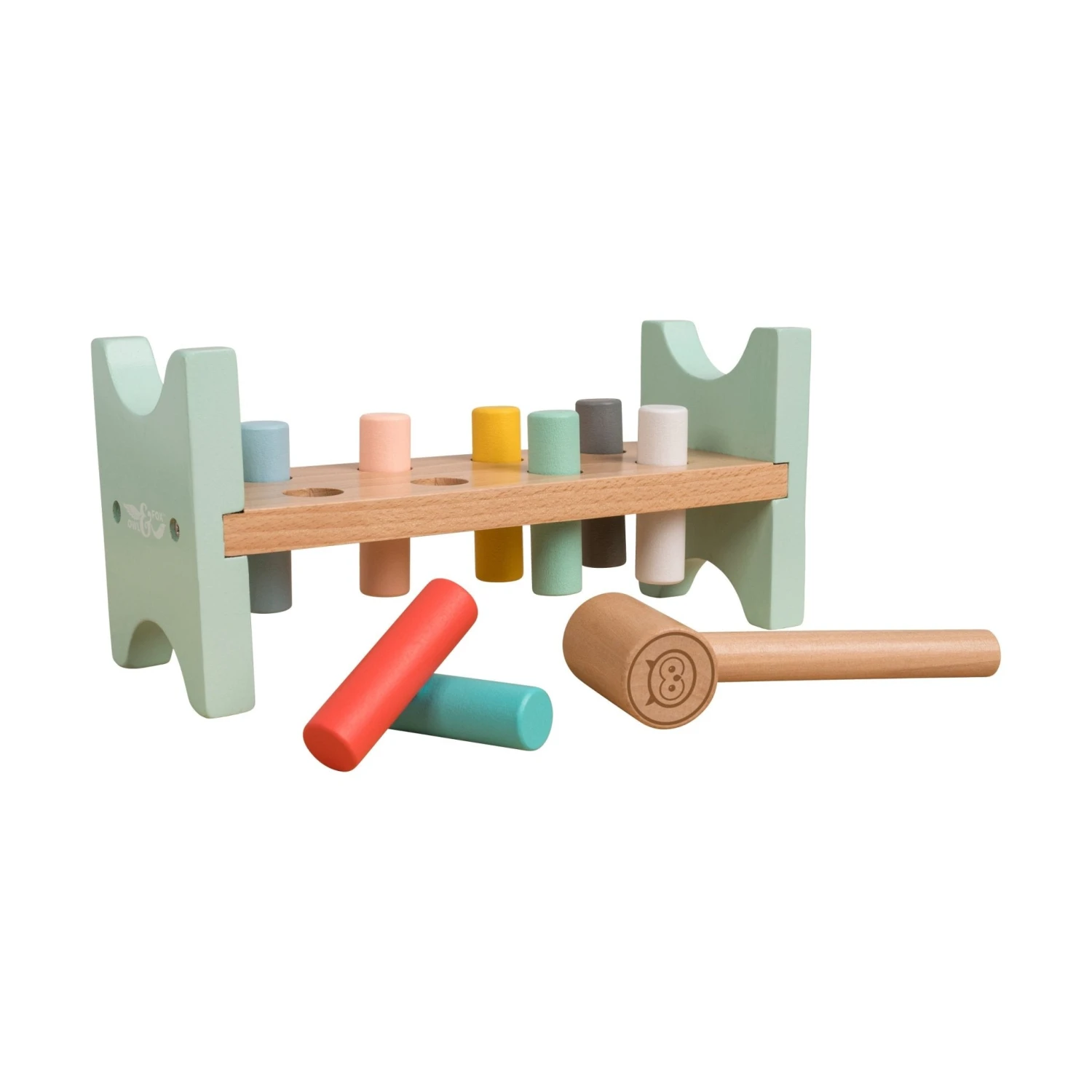 The Energetic Play Pack: TP Active-Tots Pikler Style Wooden Climbing Triangle With Owl & Fox Hammer Bench And Owl & Fox Xylophone 11 The Energetic Play Pack: TP Active-Tots Pikler Style Wooden Climbing Triangle With Owl & Fox Hammer Bench And Owl & Fox Xylophone - Image 11