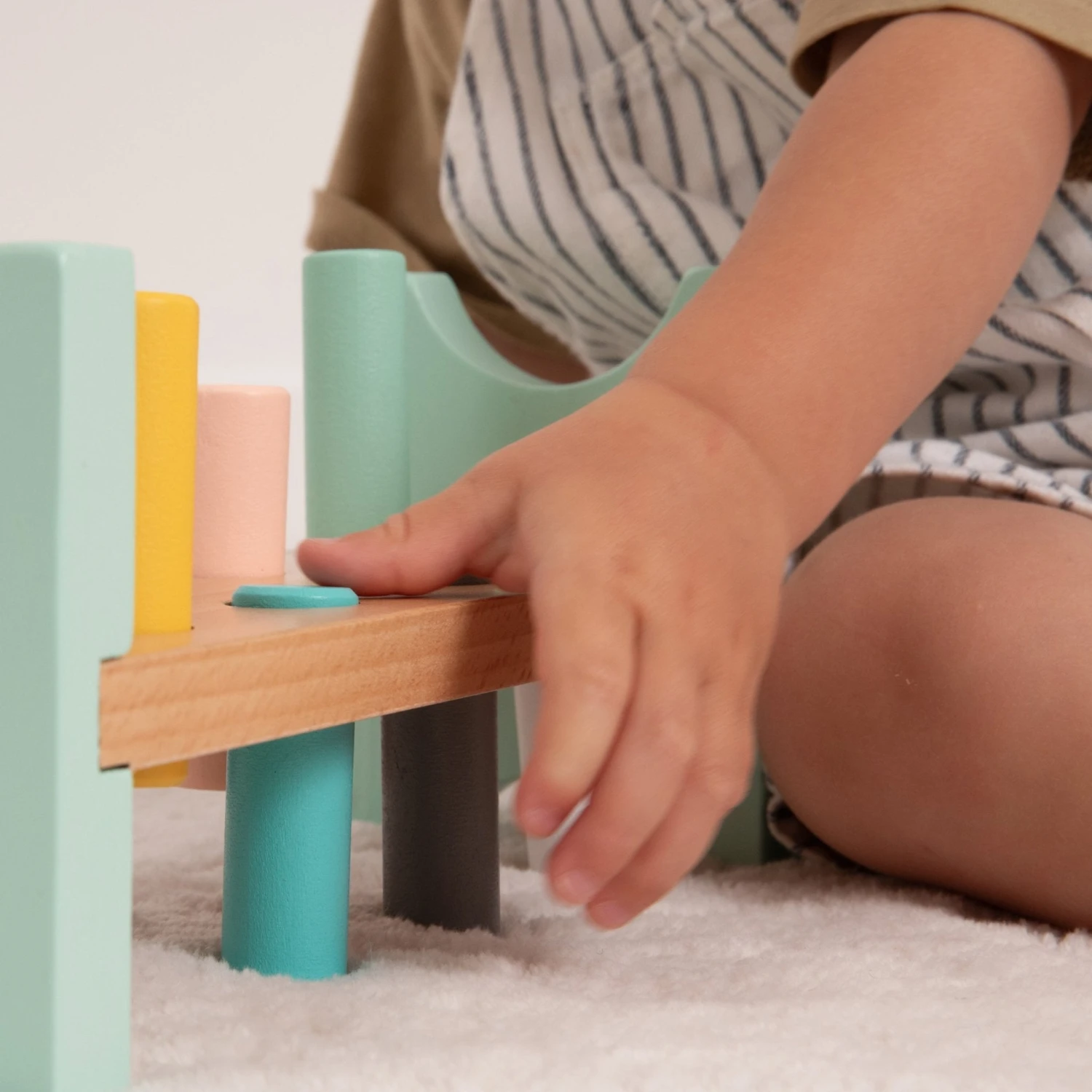 The Energetic Play Pack: TP Active-Tots Pikler Style Wooden Climbing Triangle With Owl & Fox Hammer Bench And Owl & Fox Xylophone 9 The Energetic Play Pack: TP Active-Tots Pikler Style Wooden Climbing Triangle With Owl & Fox Hammer Bench And Owl & Fox Xylophone - Image 9
