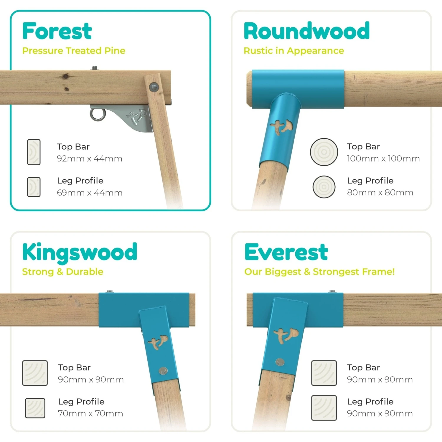 TP Forest Wooden Double Swing- FSC<sup>®</sup> Certified 10 TP Forest Wooden Double Swing- FSC<sup>®</sup> Certified - Image 10