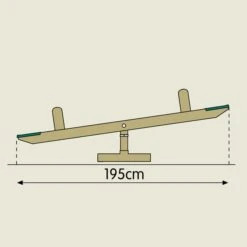 TP Forest Wooden Seesaw - FSC<sup>&reg;</sup> Certified -TP Playworld Cheap Store TP140 Forest Wooden Seesaw Image 5