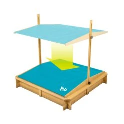 TP Wooden Sandpit With Sun Canopy - FSC<sup>®</sup> Certified 12 TP Wooden Sandpit With Sun Canopy - FSC<sup>®</sup> Certified -TP Playworld Cheap Store TP275 316.10.46