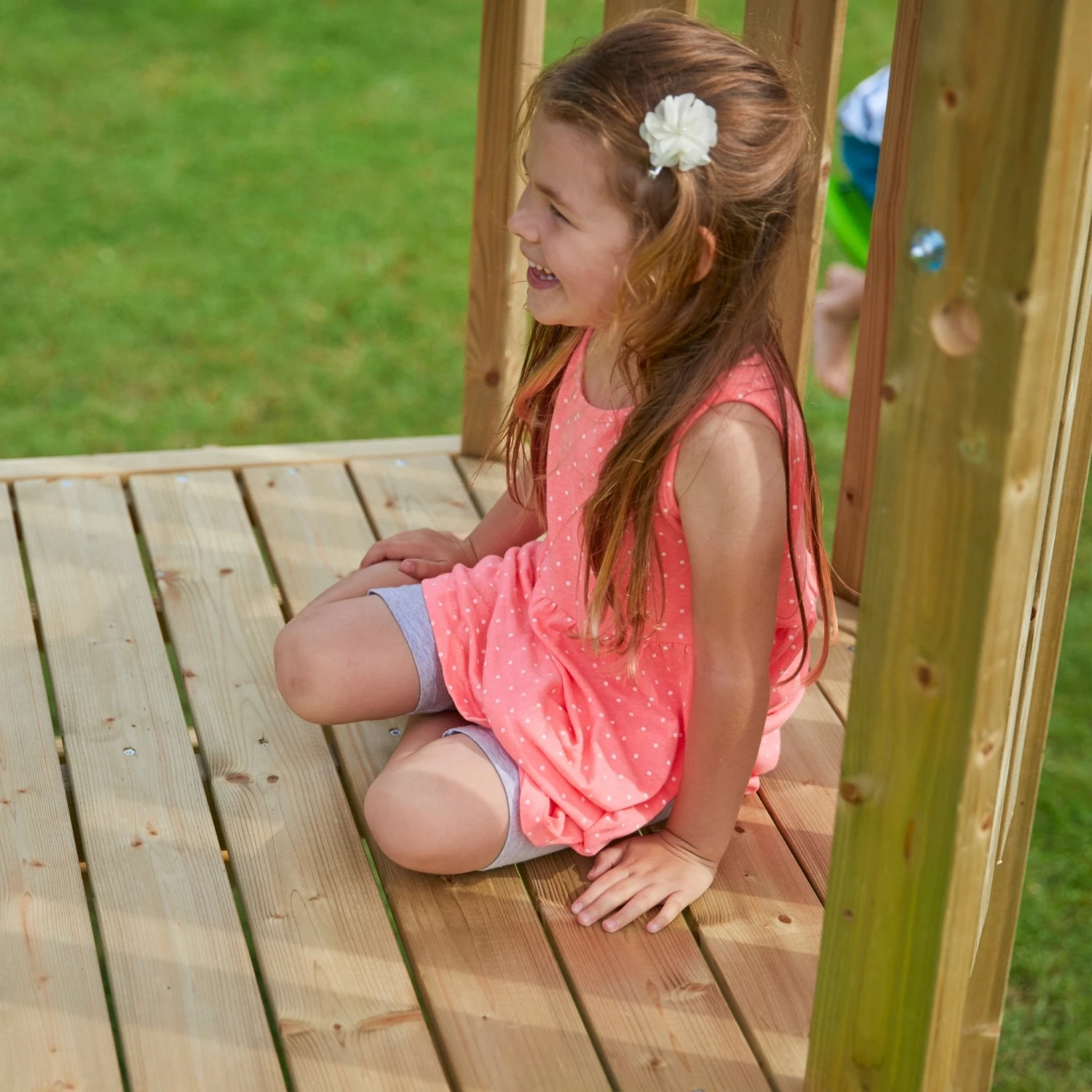 TP Castlewood Ludlow Wooden Climbing Frame With Single Swing Set & Slide - FSC<sup>®</sup> Certified 11 TP Castlewood Ludlow Wooden Climbing Frame With Single Swing Set & Slide - FSC<sup>®</sup> Certified - Image 11