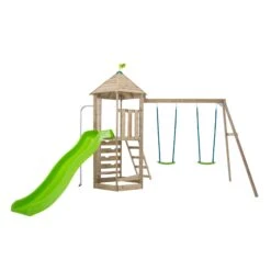 TP Castlewood Beeston Wooden Climbing Frame With Swing Set & Slide - FSC<sup>®</sup> Certified