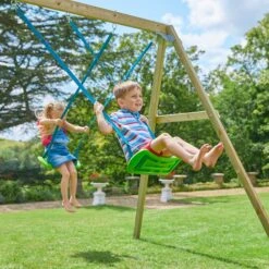 TP Castlewood Beeston Wooden Climbing Frame With Swing Set & Slide - FSC<sup>&reg;</sup> Certified -TP Playworld Cheap Store TP340S3 10