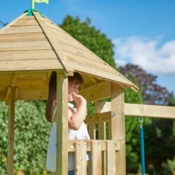 TP Castlewood Beeston Wooden Climbing Frame With Swing Set & Slide - FSC<sup>&reg;</sup> Certified -TP Playworld Cheap Store TP340S3 13