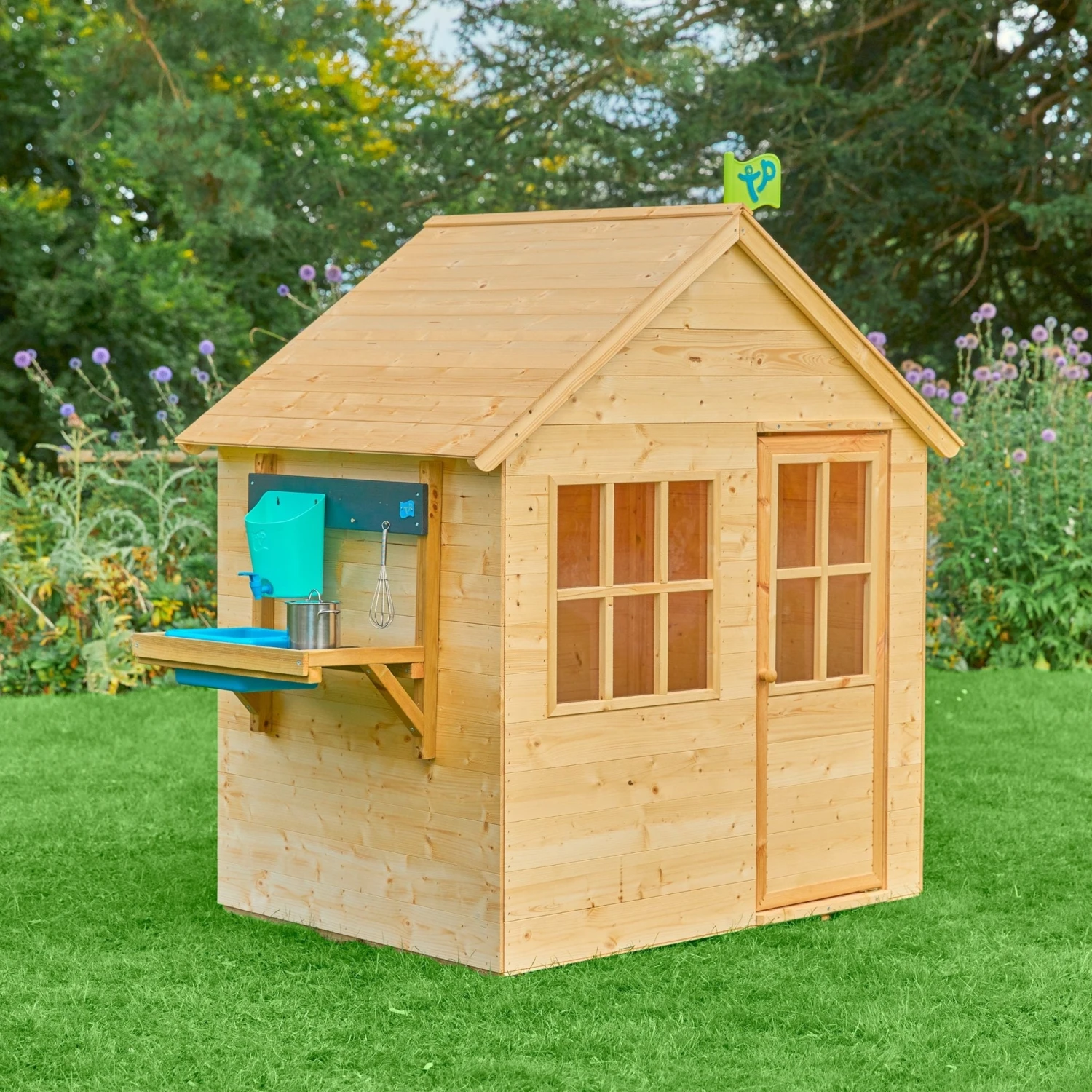 TP Hideaway Wooden Playhouse With Mud Kitchen - FSC<sup>®</sup> Certified 4 TP Hideaway Wooden Playhouse With Mud Kitchen - FSC<sup>®</sup> Certified - Image 4