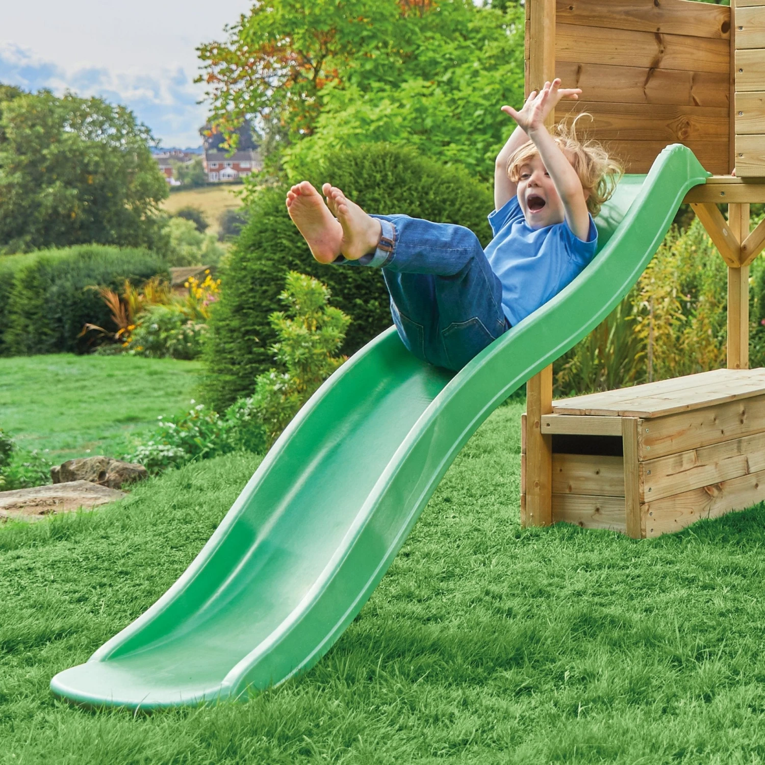 TP Treetops Wooden Tower Playhouse With Toy Box And Slide - FSC<sup>®</sup> Certified 13 TP Treetops Wooden Tower Playhouse With Toy Box And Slide - FSC<sup>®</sup> Certified - Image 13