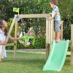 TP Forest Toddler Wooden Swing Set & Slide - FSC<sup>&reg;</sup> Certified -TP Playworld Cheap Store TP369P Early Fun Play Centre with Swing Image 3