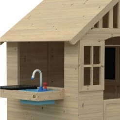 Dandelion Cottage Playhouse With Mud Kitchen, Table & Bench And Shutters - FSC<sup>®</sup> Certified 7 Dandelion Cottage Playhouse With Mud Kitchen, Table & Bench And Shutters - FSC<sup>®</sup> Certified -TP Playworld Cheap Store TP388PUS1 4