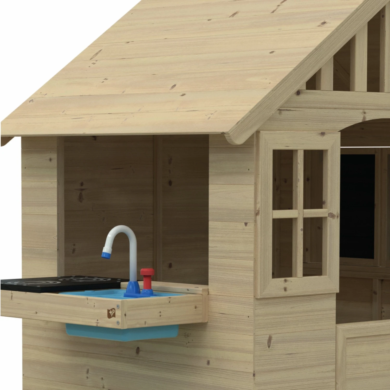 Dandelion Cottage Playhouse With Mud Kitchen, Table & Bench And Shutters - FSC<sup>®</sup> Certified 3 Dandelion Cottage Playhouse With Mud Kitchen, Table & Bench And Shutters - FSC<sup>®</sup> Certified - Image 3