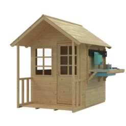 Lavender Cottage Playhouse With Deluxe Mud Kitchen Accessory - FSC<sup>®</sup> Certified