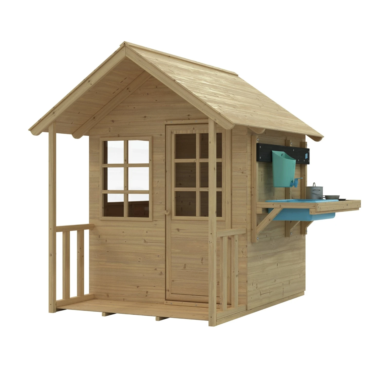 Lavender Cottage Playhouse With Deluxe Mud Kitchen Accessory - FSC<sup>®</sup> Certified 1 Lavender Cottage Playhouse With Deluxe Mud Kitchen Accessory - FSC<sup>®</sup> Certified
