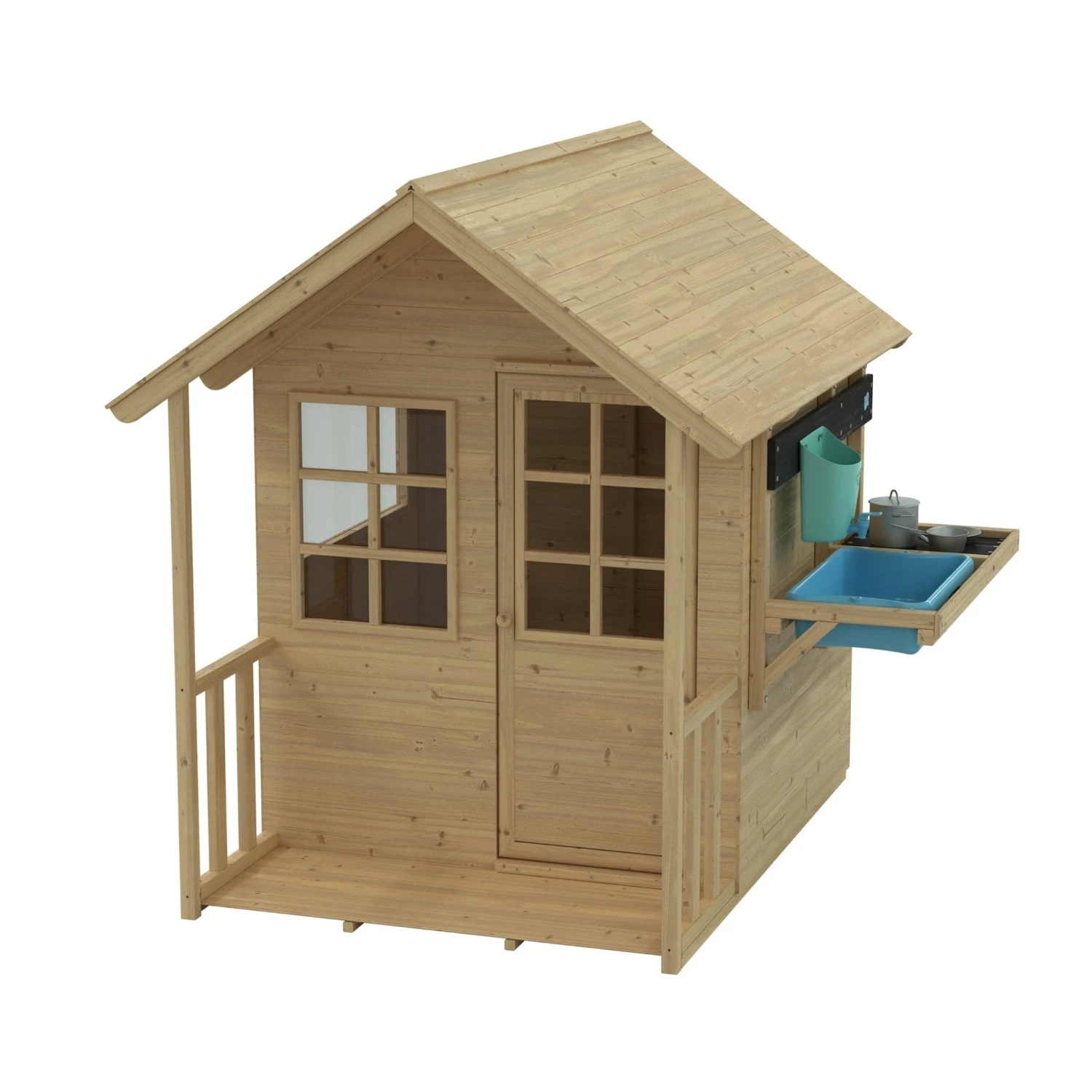 Lavender Cottage Playhouse With Deluxe Mud Kitchen Accessory - FSC<sup>®</sup> Certified 2 Lavender Cottage Playhouse With Deluxe Mud Kitchen Accessory - FSC<sup>®</sup> Certified - Image 2
