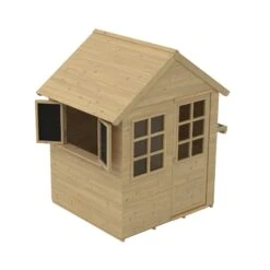 Foxglove Cottage Playhouse With Early Fun Mud Kitchen Accessory And Shutters - FSC<sup>&reg;</sup> Certified -TP Playworld Cheap Store TP390PUS 6 1