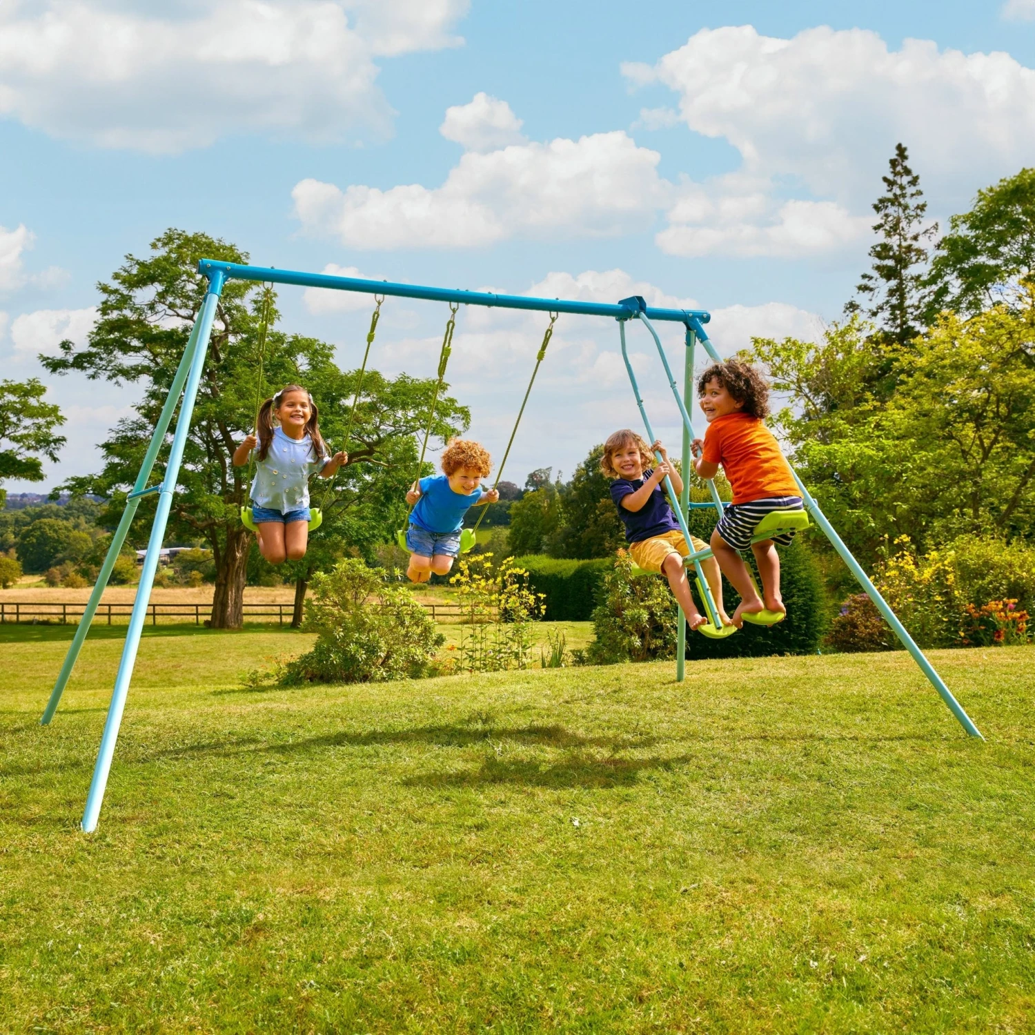 TP Triple Swing Set With Glider 2 TP Triple Swing Set With Glider - Image 2