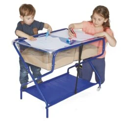 Clear Rockface Sand And Water Tray With Stand