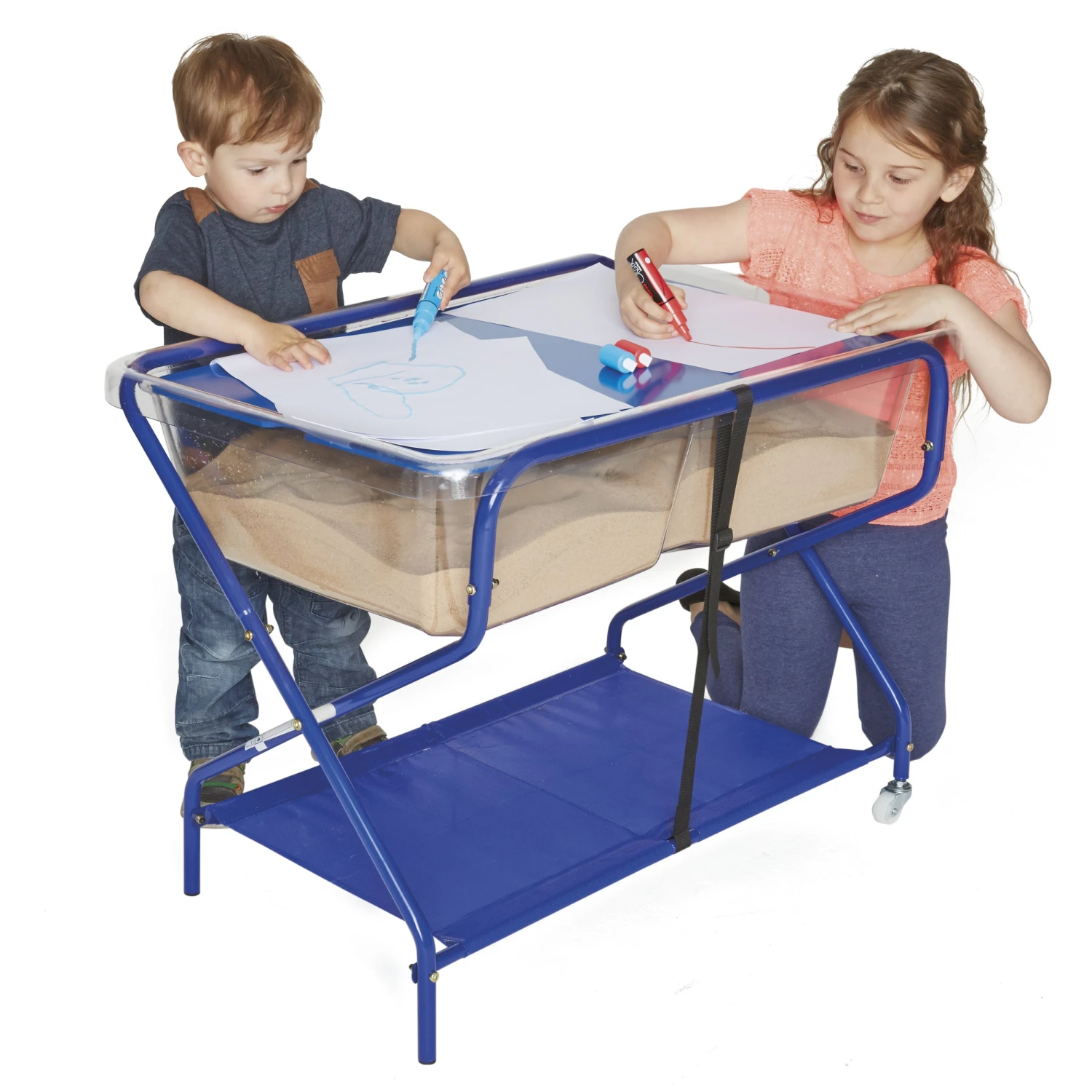 Clear Rockface Sand And Water Tray With Stand 1 Clear Rockface Sand And Water Tray With Stand