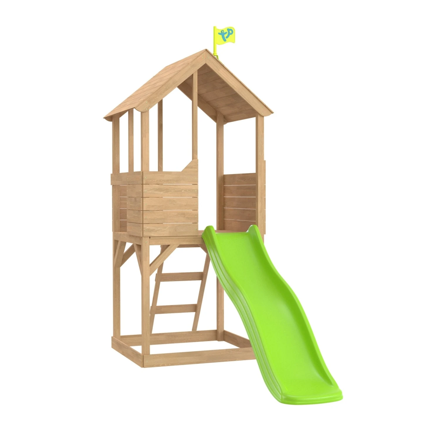 TP Treehouse Wooden Play Tower With Wavy Slide - FSC<sup>®</sup> Certified 1 TP Treehouse Wooden Play Tower With Wavy Slide - FSC<sup>®</sup> Certified