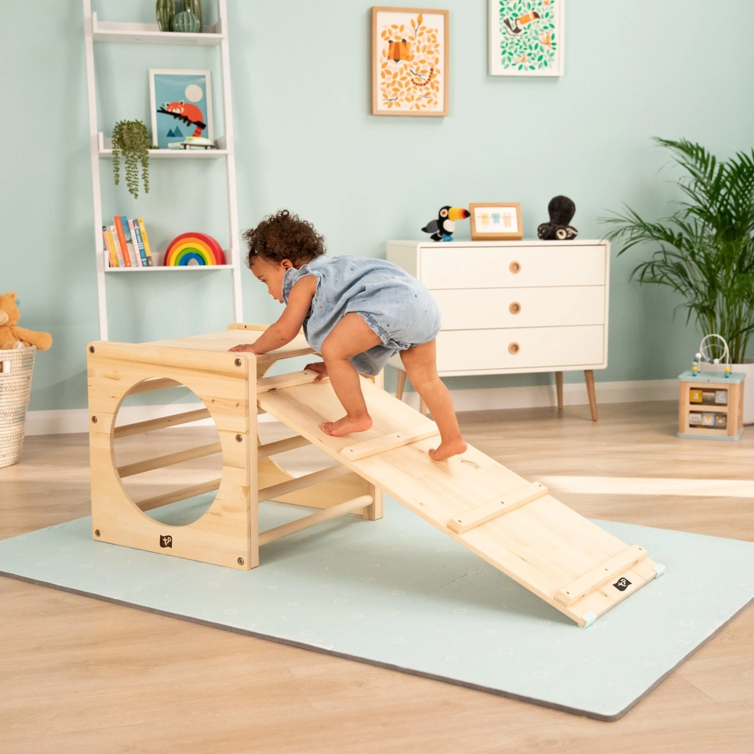 TP Active-Tots Pikler Style Wooden Climbing Bridge And Slide - FSC<sup>®</sup> Certified 7 TP Active-Tots Pikler Style Wooden Climbing Bridge And Slide - FSC<sup>®</sup> Certified - Image 7