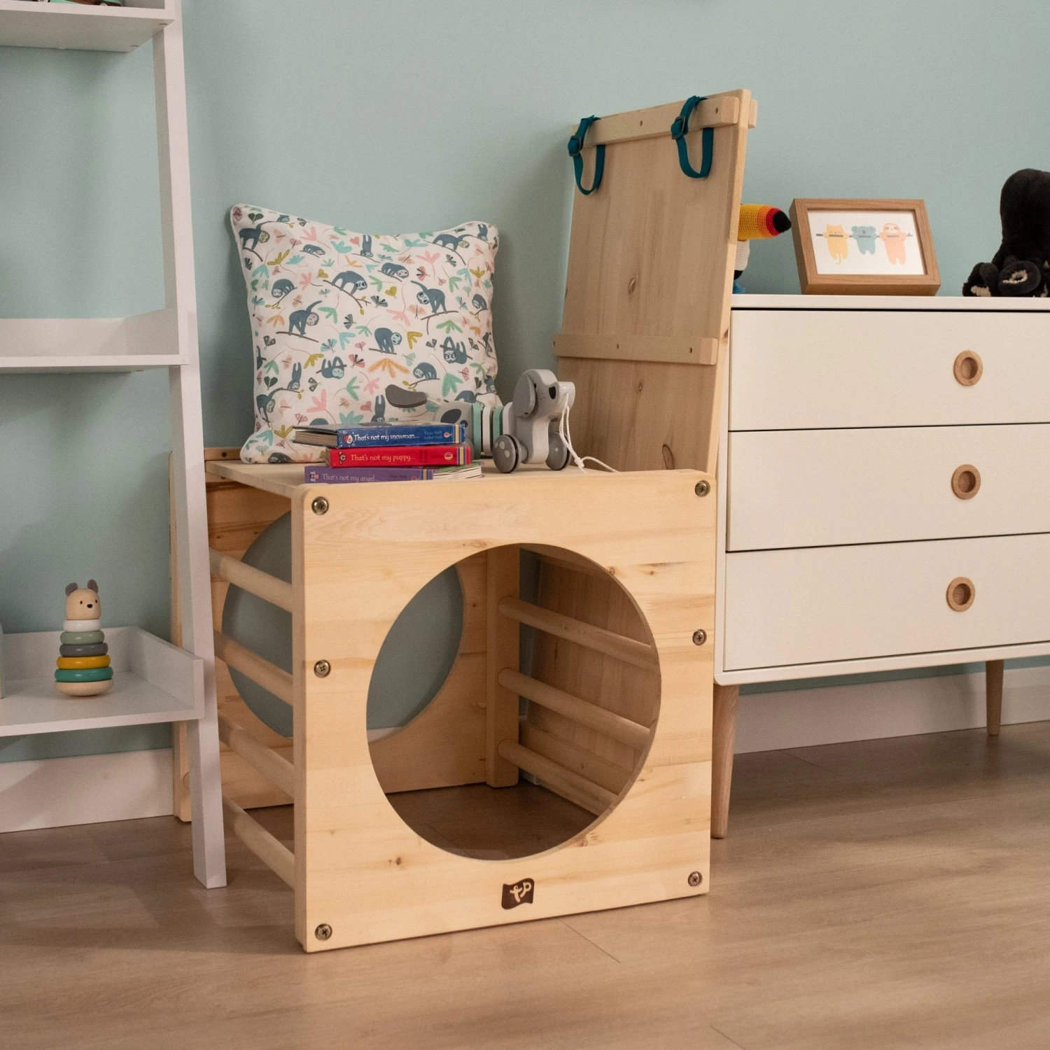 TP Active-Tots Pikler Style Wooden Climbing Bridge And Slide - FSC<sup>®</sup> Certified 4 TP Active-Tots Pikler Style Wooden Climbing Bridge And Slide - FSC<sup>®</sup> Certified - Image 4