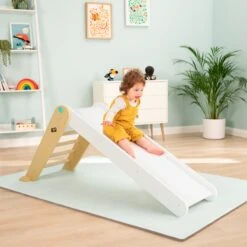 Active-Tots Pikler Style Folding Wooden Slide, Wooden Balance Board & Play Mats - FSC<sup>&reg;</sup> Certified -TP Playworld Cheap Store TP687 3 4e6119bd 2813 4e52 b85d 5352a3a9626c