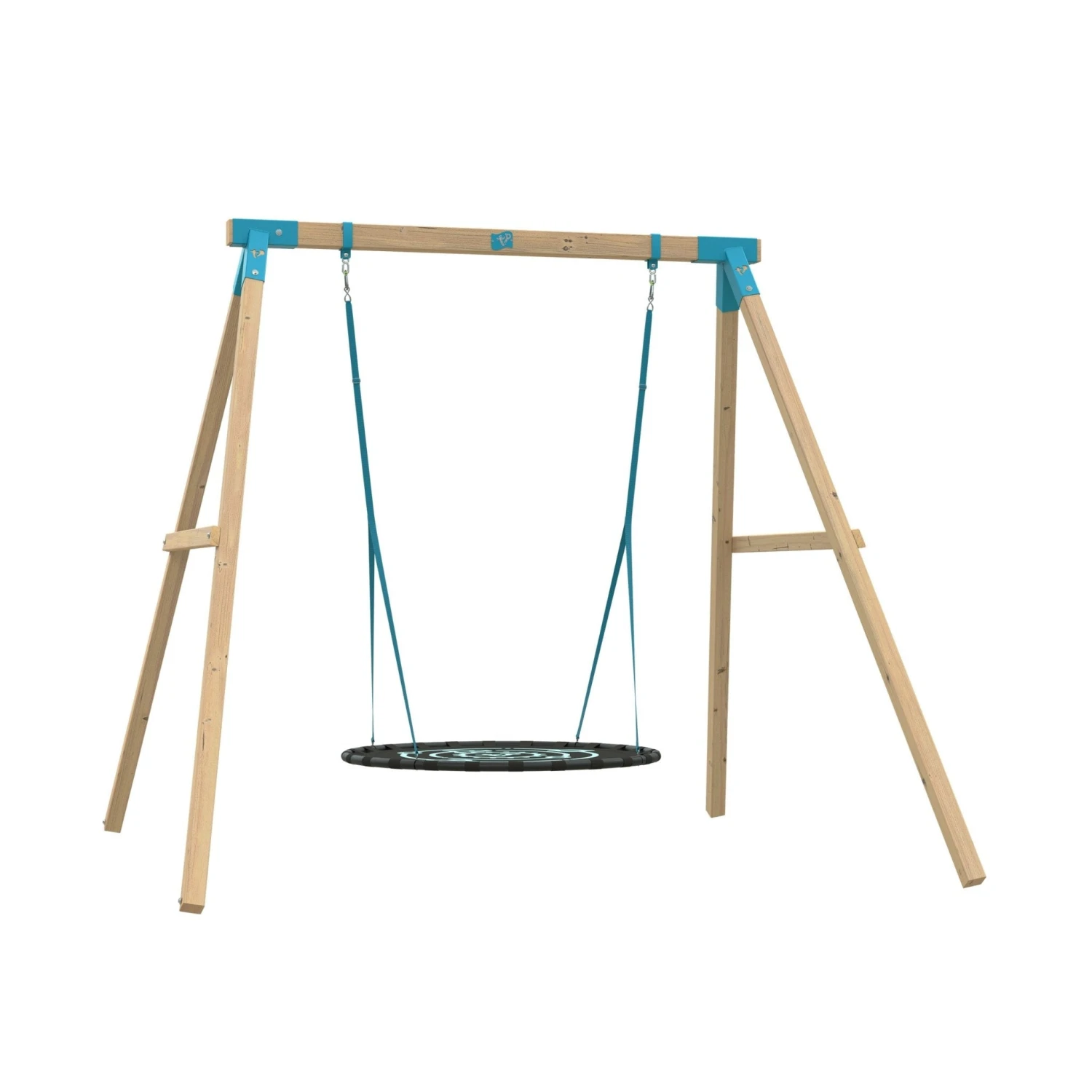 TP Kingswood Double Swing Squarewood Set With Giant Nest Swing - FSC<sup>®</sup> Certified 1 TP Kingswood Double Swing Squarewood Set With Giant Nest Swing - FSC<sup>®</sup> Certified