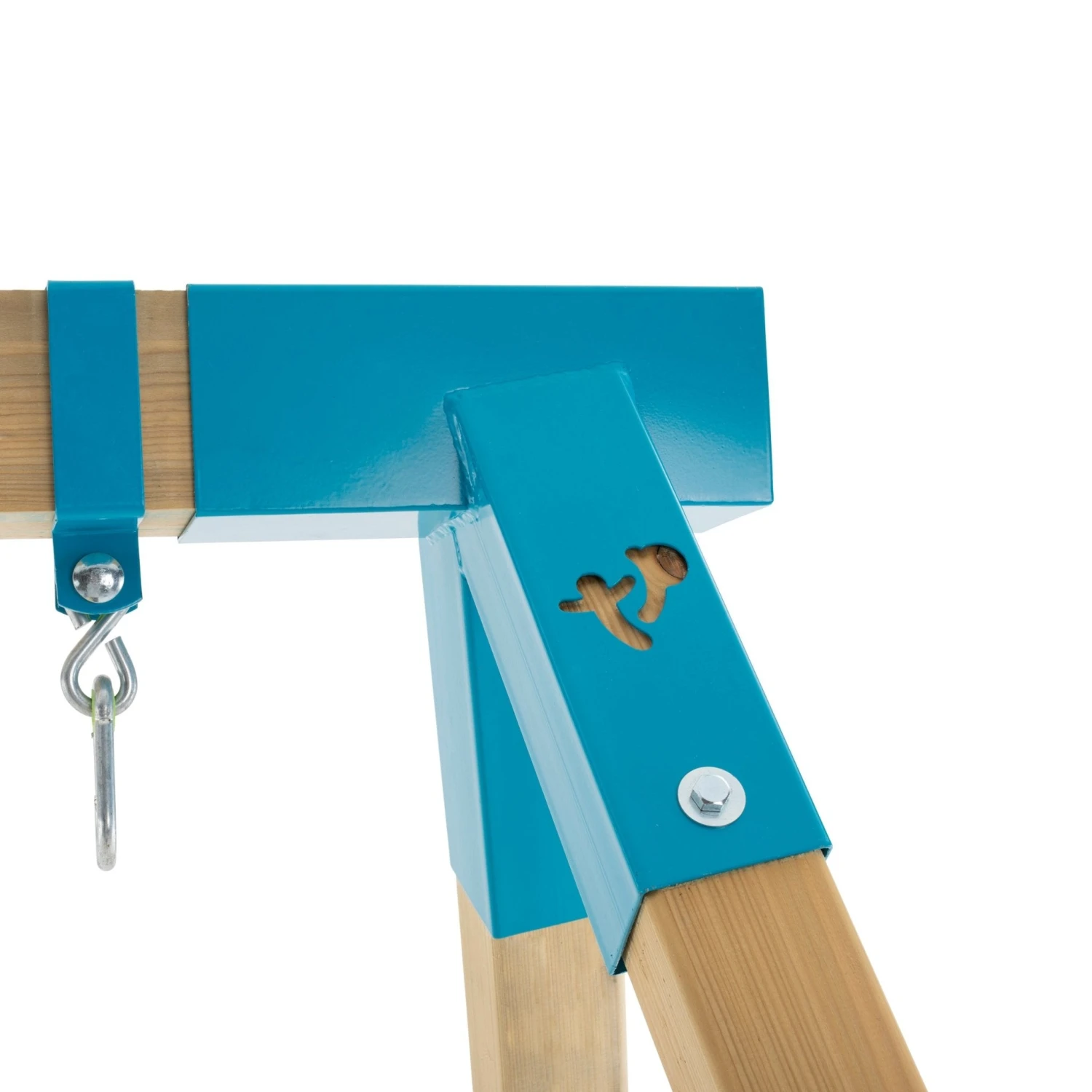 TP Kingswood Double Swing Squarewood Set With Quadpod - FSC<sup>®</sup> Certified 5 TP Kingswood Double Swing Squarewood Set With Quadpod - FSC<sup>®</sup> Certified - Image 5