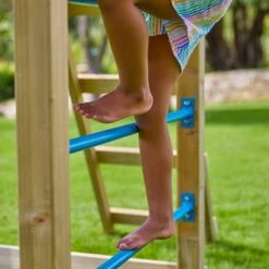 TP Skywood Wooden Play Tower With Ripple Slide, Sky Bridge, Mini Tower & Double Swing Arm - FSC<sup>&reg;</sup> Certified -TP Playworld Cheap Store TP793S1 9