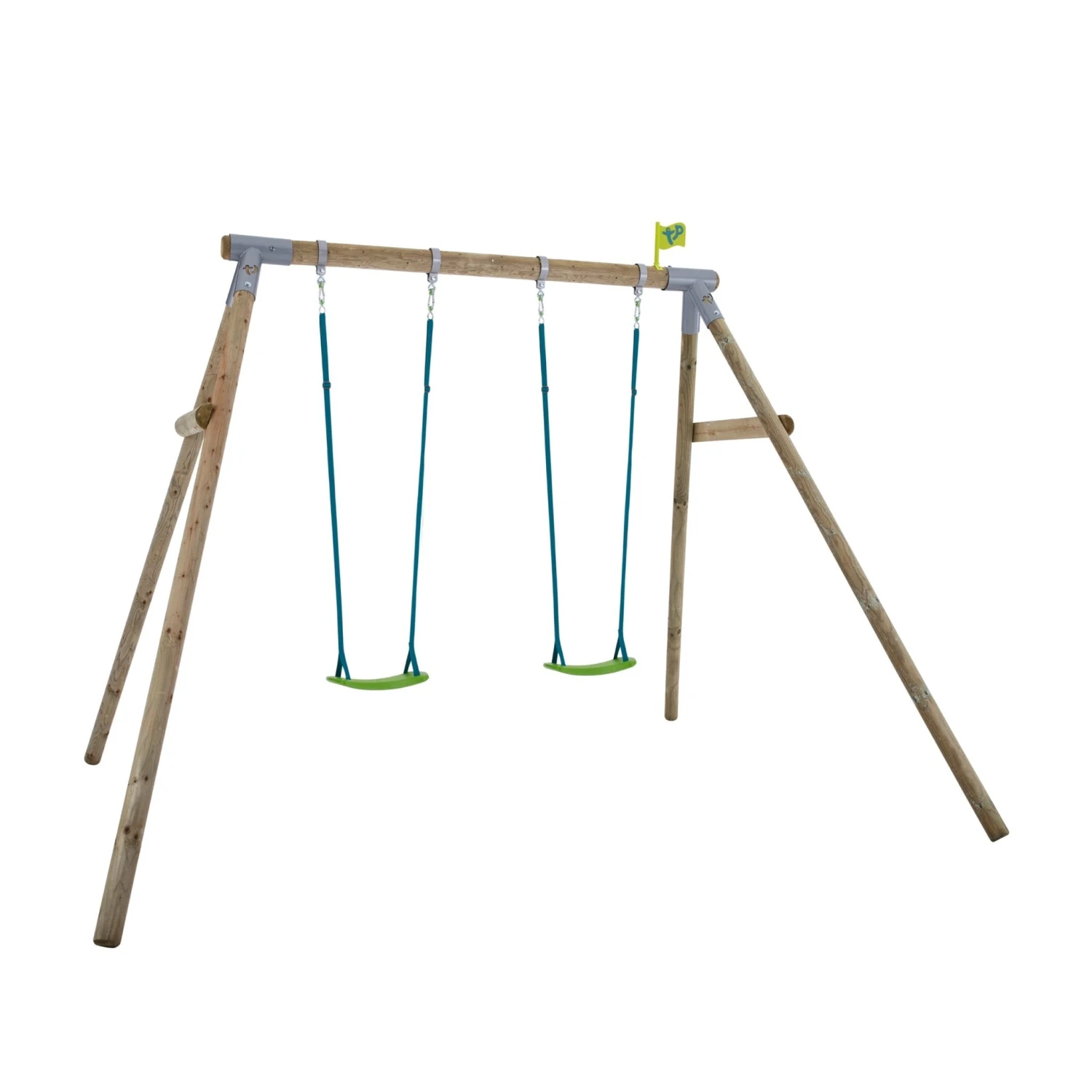 TP Knightswood Double Wooden Swing Set - FSC<sup>®</sup> Certified 1 TP Knightswood Double Wooden Swing Set - FSC<sup>®</sup> Certified