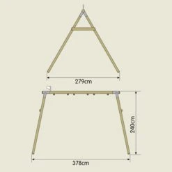 TP Triple Knightswood Swing Frame - Builder - FSC<sup>&reg;</sup> Certified -TP Playworld Cheap Store TP803P 2 9307a163 87e0 4b50 8db2 b0f8505249d0