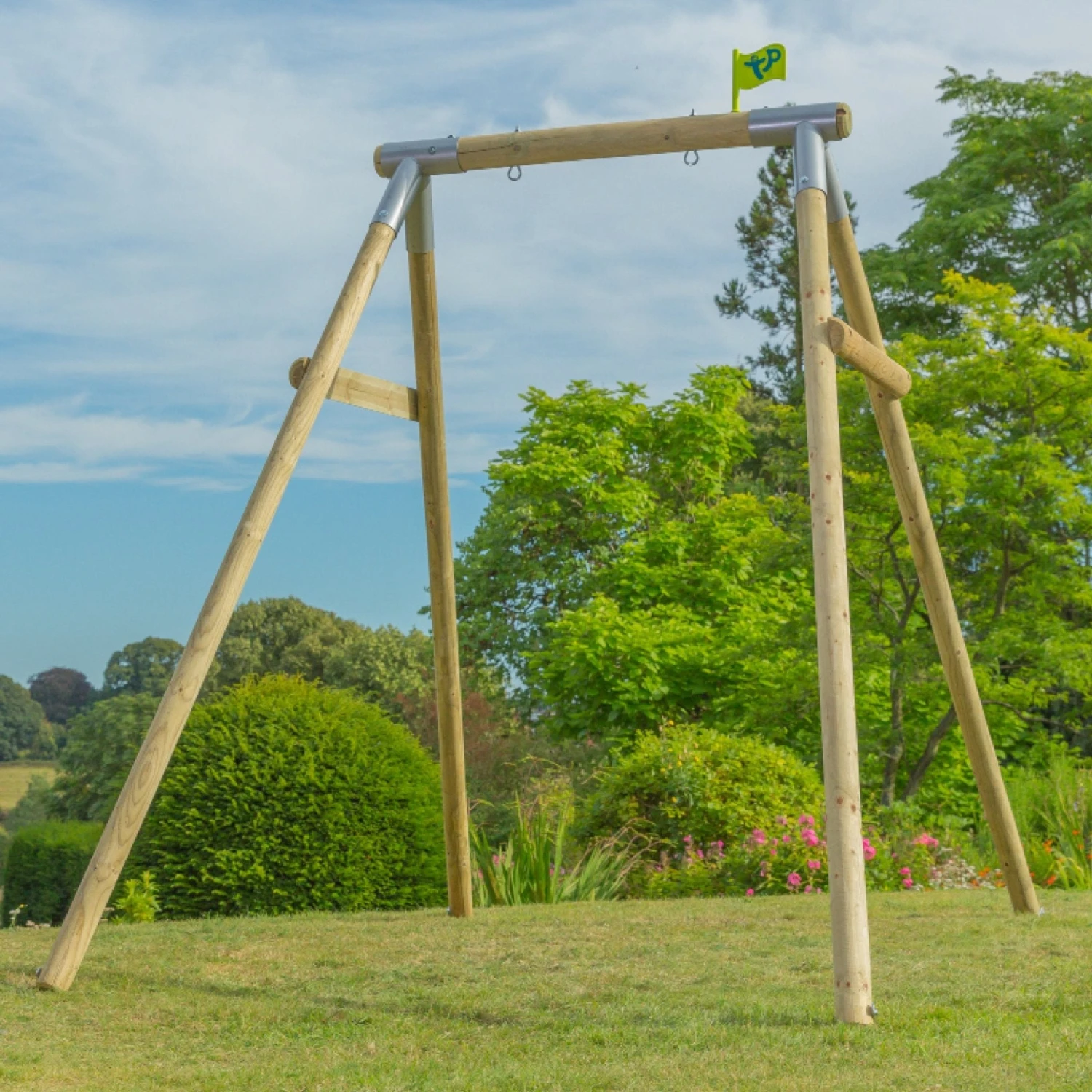 TP Knightswood Single Wooden Swing Frame - Builder - FSC<sup>®</sup> Certified 2 TP Knightswood Single Wooden Swing Frame - Builder - FSC<sup>®</sup> Certified - Image 2