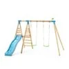 TP Knightswood Double Wooden Swing & Slide Set - FSC<sup>&reg;</sup> Certified