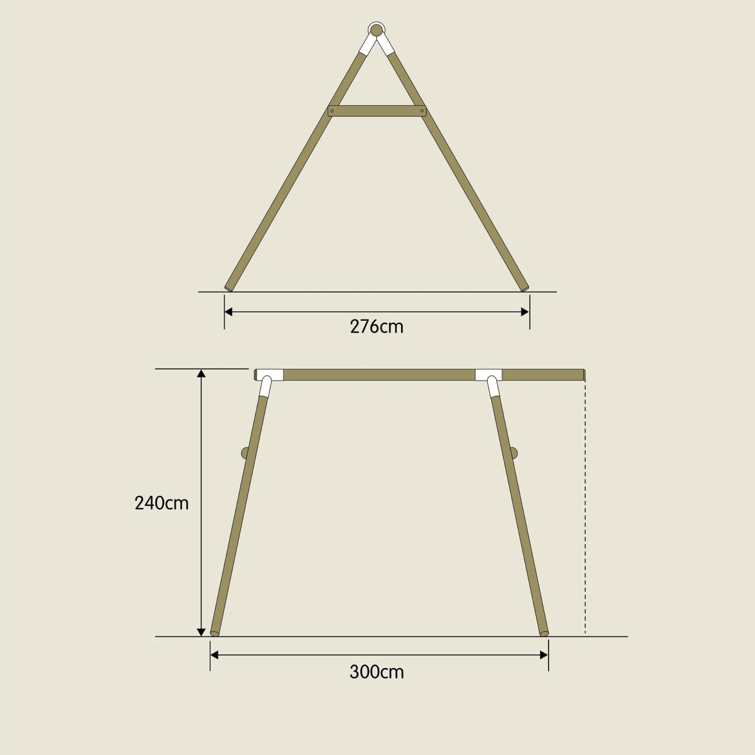TP Knightswood Double Wooden Swing Frame & Extension - Builder - FSC<sup>®</sup> Certified 7 TP Knightswood Double Wooden Swing Frame & Extension - Builder - FSC<sup>®</sup> Certified - Image 7