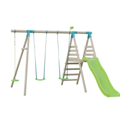 TP Knightswood Wooden Double & Deck Swing Frame With Extension - Builder - FSC<sup>®</sup> Certified 8 TP Knightswood Wooden Double & Deck Swing Frame With Extension - Builder - FSC<sup>®</sup> Certified -TP Playworld Cheap Store TP827B KnightswoodDoubleSlideExtention Cover