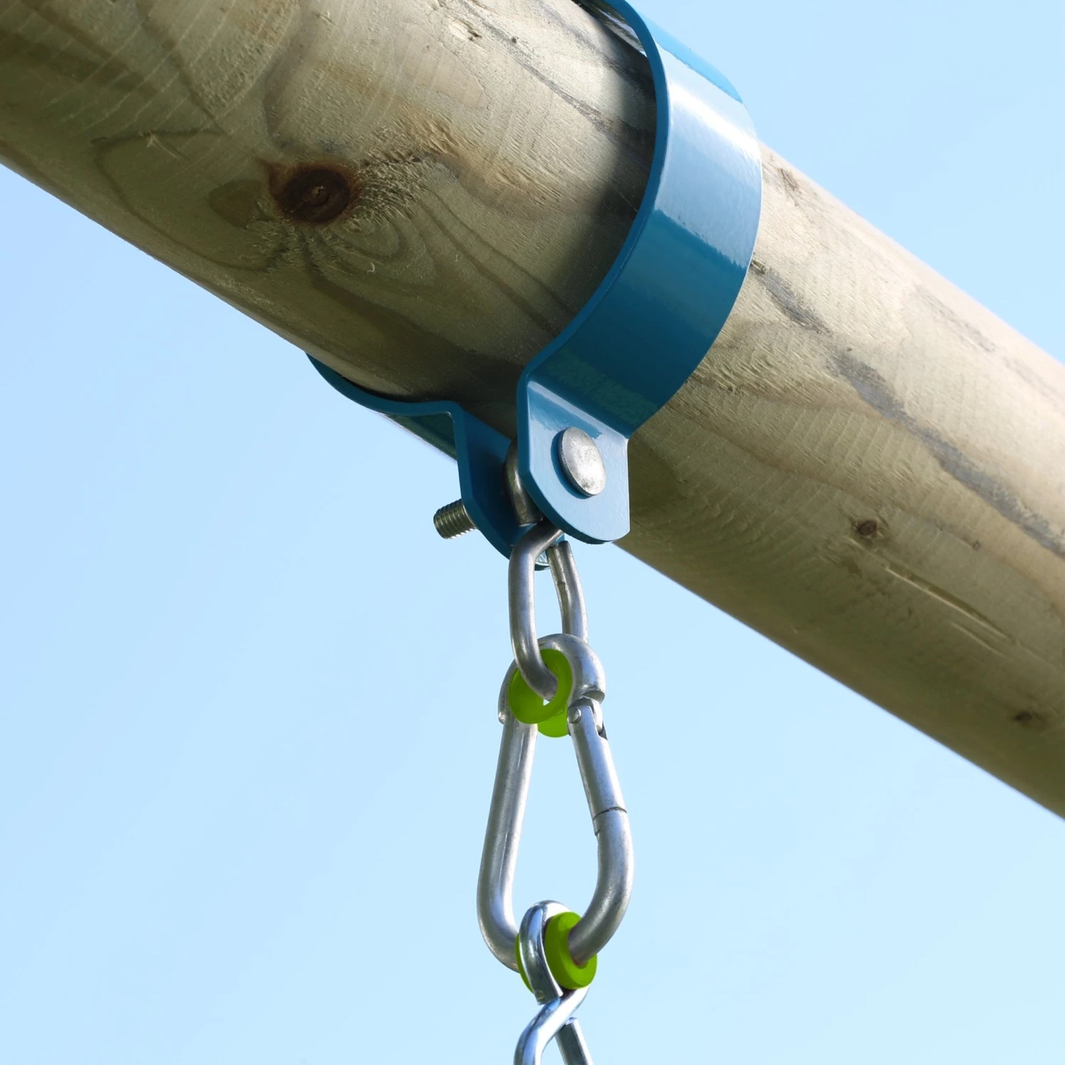 TP Compact Wooden Double Swing Set With Roped Rapide Seat & Baby Seat - FSC<sup>®</sup> Certified 3 TP Compact Wooden Double Swing Set With Roped Rapide Seat & Baby Seat - FSC<sup>®</sup> Certified - Image 3