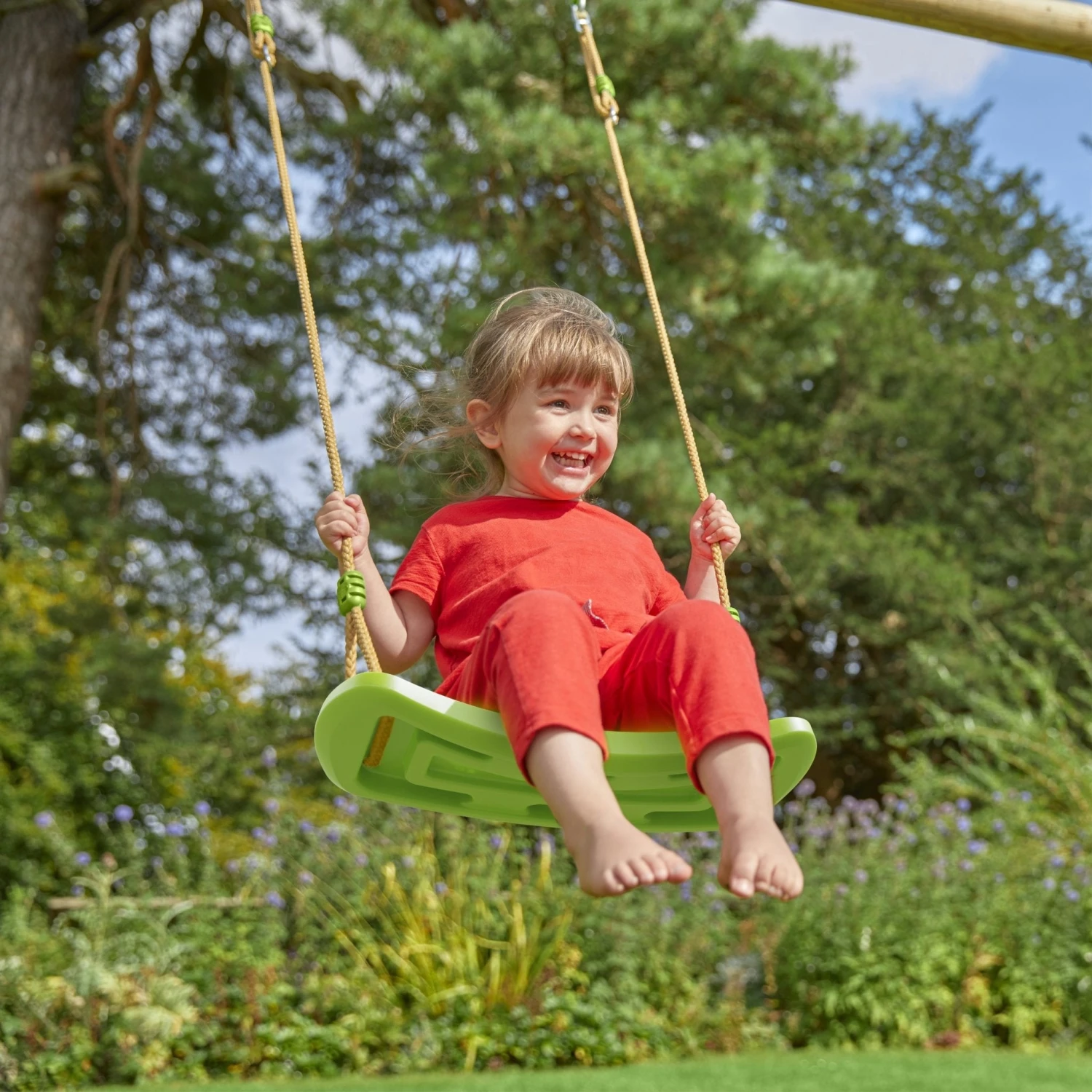 TP Compact Wooden Double Swing Set With Roped Rapide Seat & Baby Seat - FSC<sup>®</sup> Certified 6 TP Compact Wooden Double Swing Set With Roped Rapide Seat & Baby Seat - FSC<sup>®</sup> Certified - Image 6