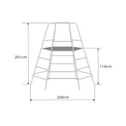 TP Explorer Metal Climbing Frame With Platform & Den -TP Playworld Cheap Store TP850 FP