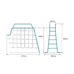 TP Explorer Metal Climbing Frame And Monkey Bridge 17 TP Explorer Metal Climbing Frame And Monkey Bridge -TP Playworld Cheap Store TP855ExplorerMonkeyBridgeFP 1WEB