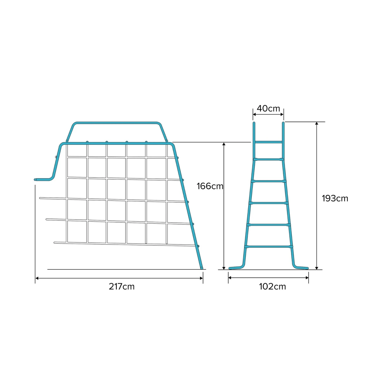 TP Explorer Metal Climbing Frame And Monkey Bridge 9 TP Explorer Metal Climbing Frame And Monkey Bridge - Image 9