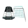 TP Explorer Metal Climbing Frame Set With Monkey Bridge Black Edition