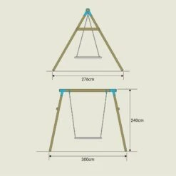TP Knightswood Double Wooden Swing Set With Giant Nest Swing - FSC<sup>®</sup> Certified 15 TP Knightswood Double Wooden Swing Set With Giant Nest Swing - FSC<sup>®</sup> Certified -TP Playworld Cheap Store TP877HimalayanFP 1WEB 1