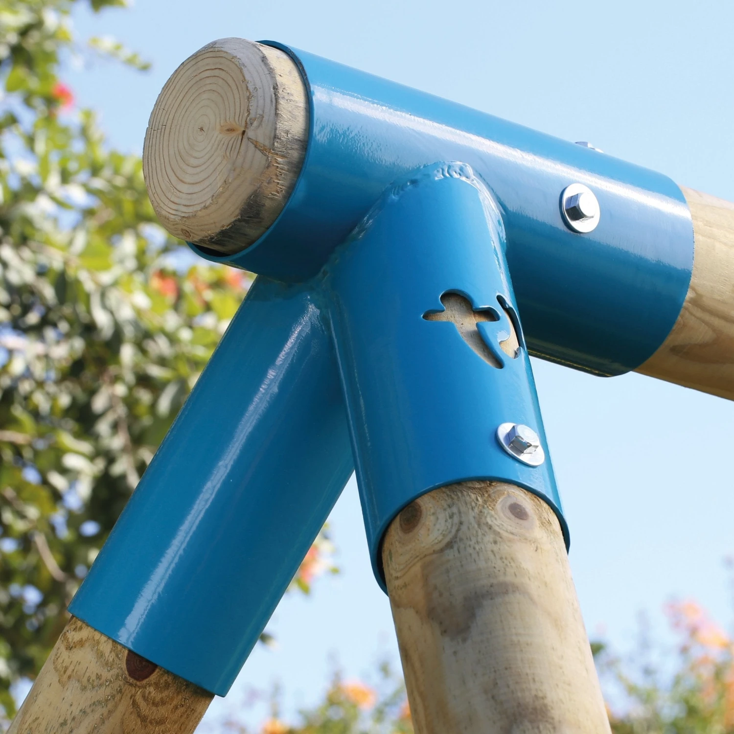 TP Knightswood Single Wooden Swing Set With Nest Swing - FSC<sup>®</sup> Certified 3 TP Knightswood Single Wooden Swing Set With Nest Swing - FSC<sup>®</sup> Certified - Image 3