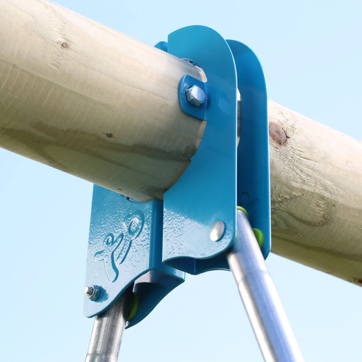 TP Knightswood Triple Wooden Swing Set With Glide Ride And Button Seat - FSC<sup>®</sup> Certified 8 TP Knightswood Triple Wooden Swing Set With Glide Ride And Button Seat - FSC<sup>®</sup> Certified - Image 8
