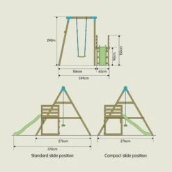 TP Robin Compact Swing And Slide Set - FSC<sup>®</sup> Certified 13 TP Robin Compact Swing And Slide Set - FSC<sup>®</sup> Certified -TP Playworld Cheap Store TP890 13